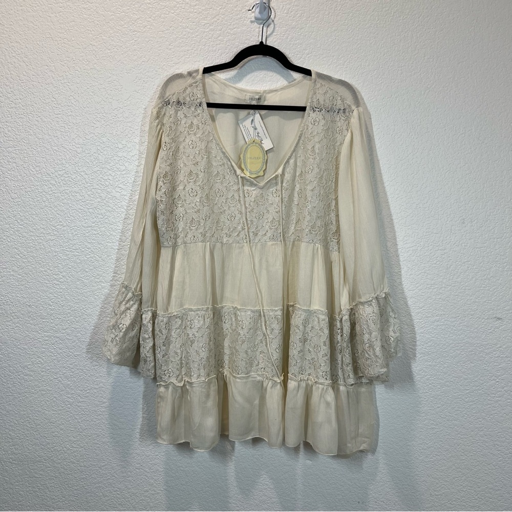 Boho Ruffle lace Festival Country dress